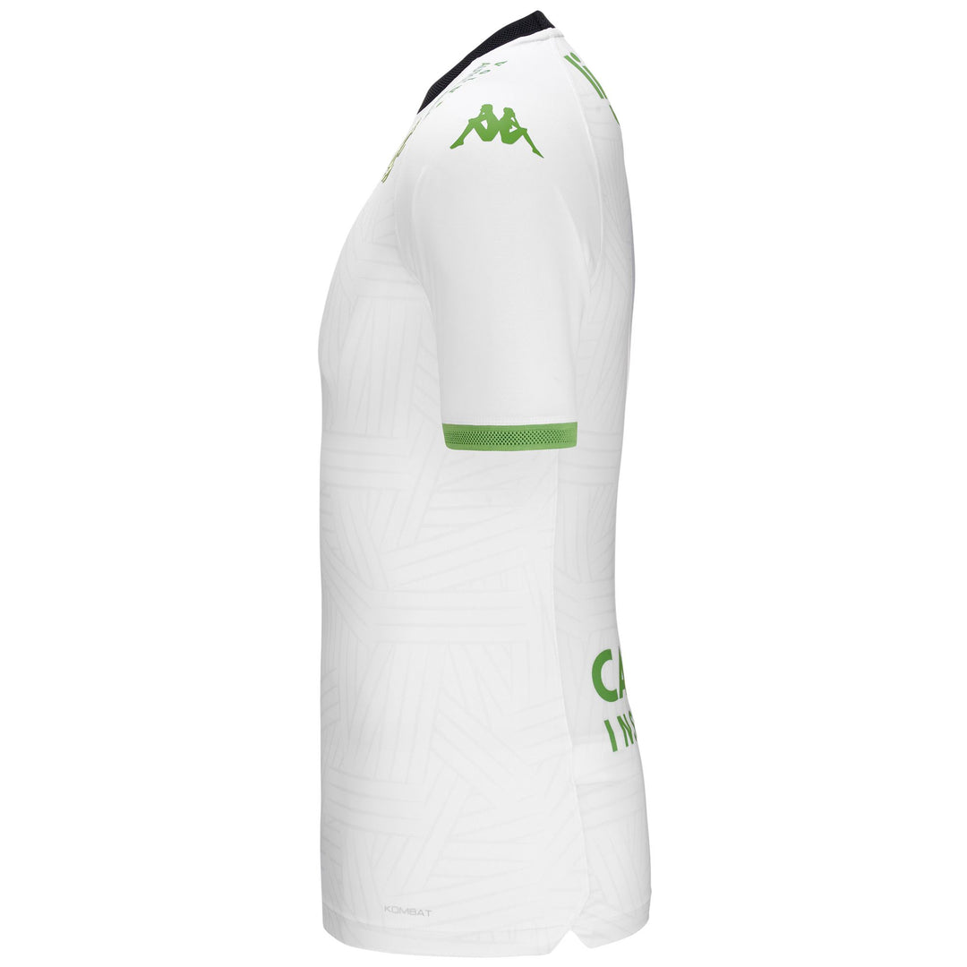 Active Jerseys Man KOMBAT PRO 2025 BRUGGE Shirt WHITE-BLACK-GREEN APPLE Dressed Front (jpg Rgb)	