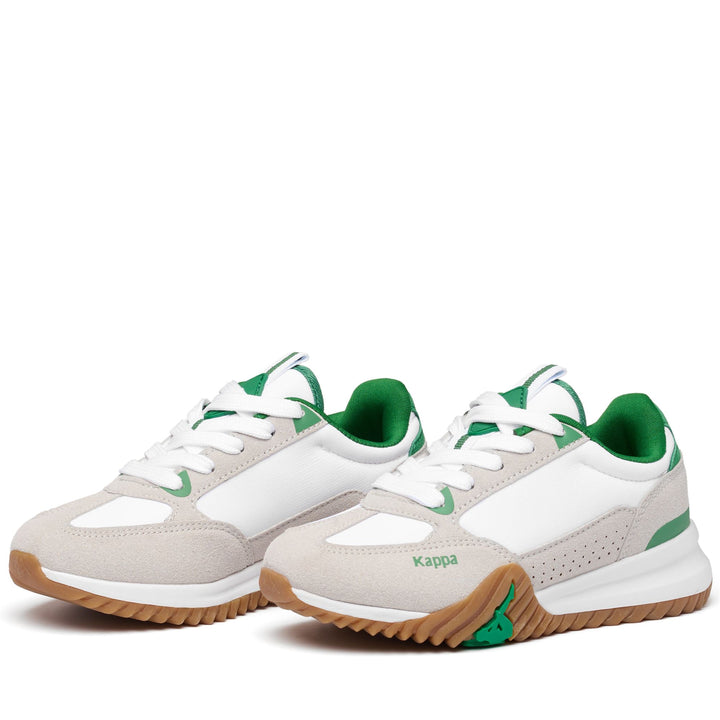 Sneakers Kid unisex AUTHENTIC ARKLOW 1 KID Low Cut WHITE-GREY LT-GREEN DK Detail (jpg Rgb)			