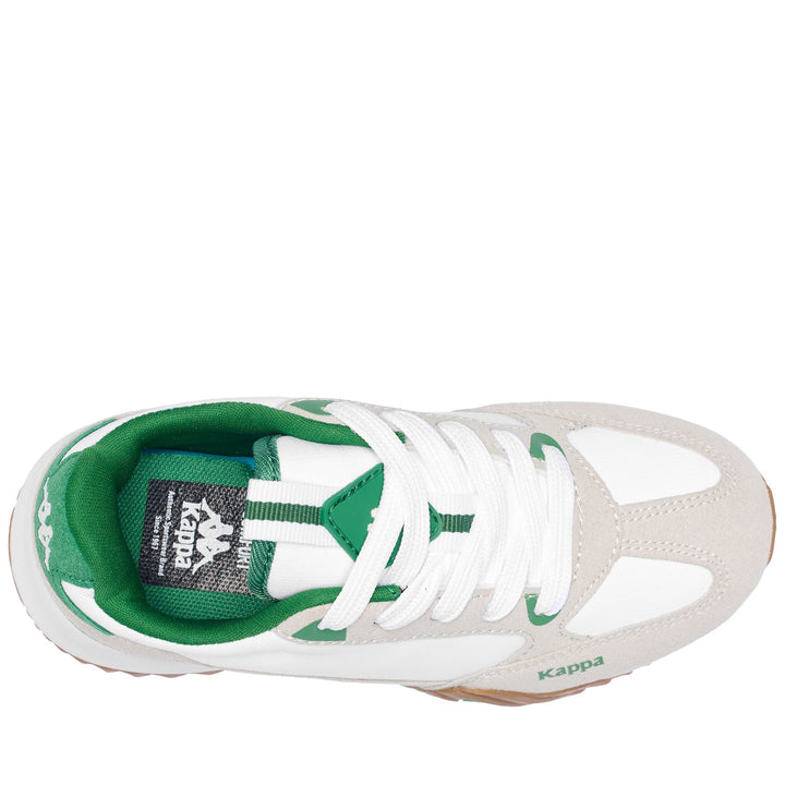 Sneakers Kid unisex AUTHENTIC ARKLOW 1 KID Low Cut WHITE-GREY LT-GREEN DK Dressed Back (jpg Rgb)		