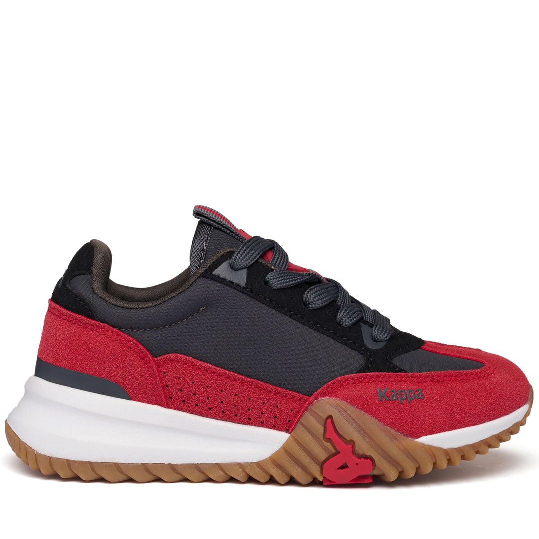 Sneakers Kid unisex AUTHENTIC ARKLOW 1 KID Low Cut GREY DK-BLACK-RED DK Photo (jpg Rgb)			