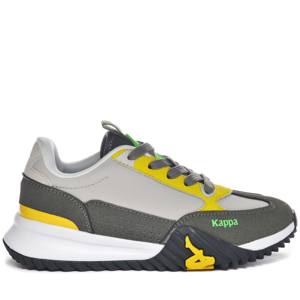 Sneakers Kid unisex AUTHENTIC ARKLOW 1 KID Low Cut GREY-GREY GRANITE-NEON GREEN Photo (jpg Rgb)			