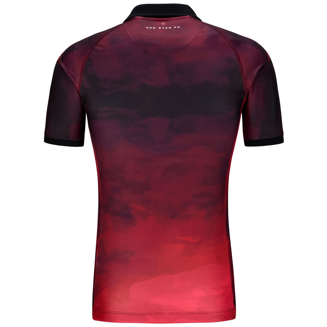 Active Jerseys Man KOMBAT PRO 2025 RED STAR Shirt RED BORDEAUX-BLACK-SPONSOR Dressed Side (jpg Rgb)		