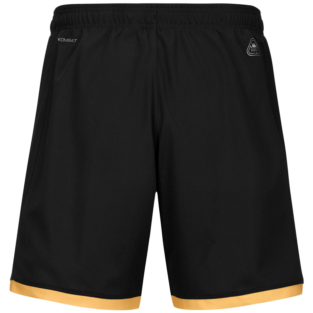 Shorts Man KOMBAT RYDER GENOA Sport Shorts BLACK-YELLOW GOLD RICH Dressed Side (jpg Rgb)		