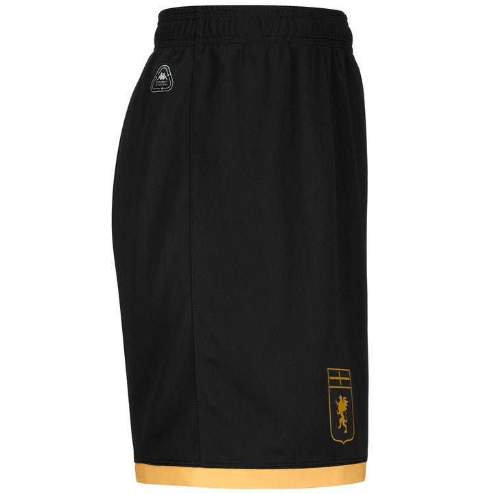 Shorts Man KOMBAT RYDER GENOA Sport Shorts BLACK-YELLOW GOLD RICH Dressed Front (jpg Rgb)	