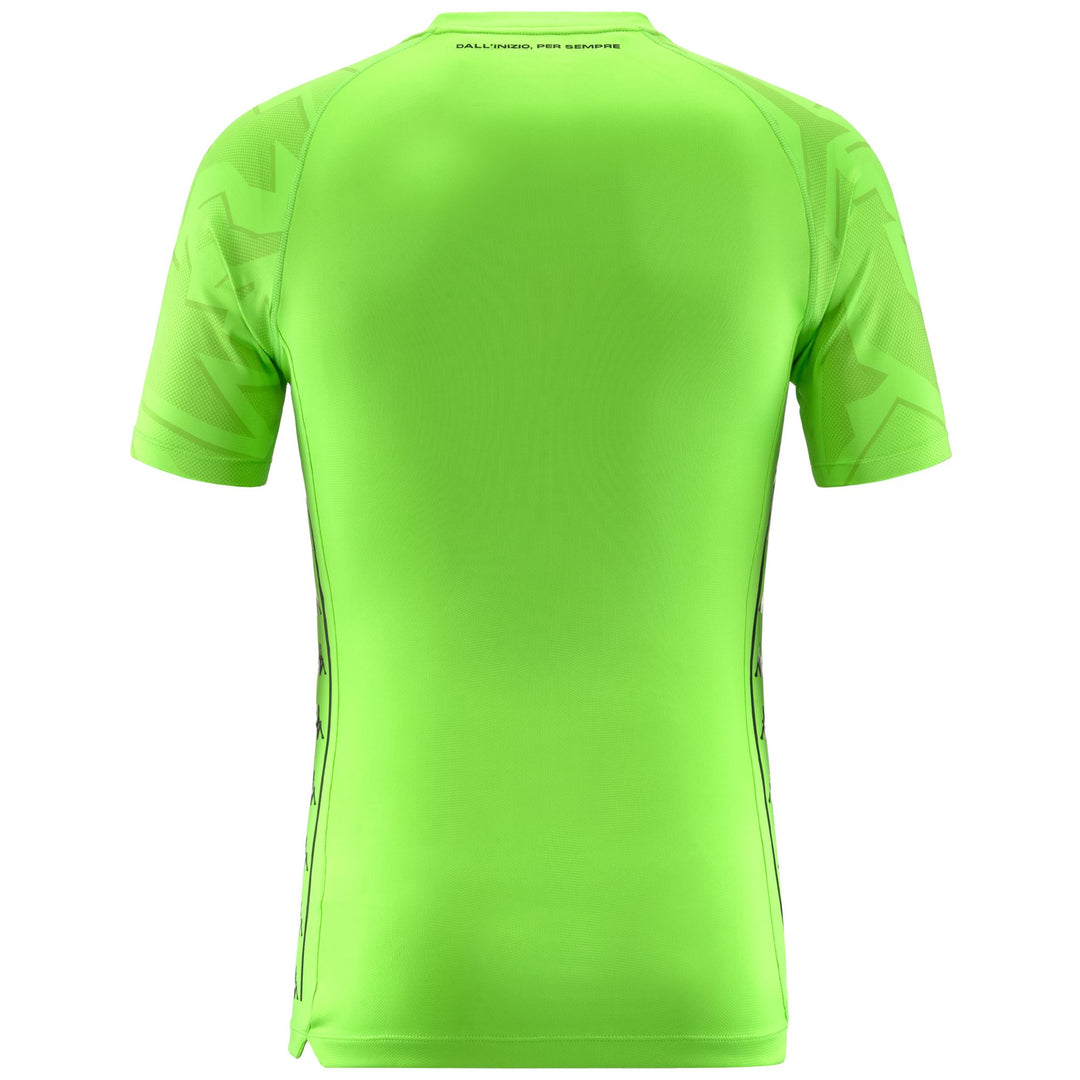 Active Jerseys Man KOMBAT GK PRO 2025 GENOA Shirt NEON GREEN Dressed Side (jpg Rgb)		