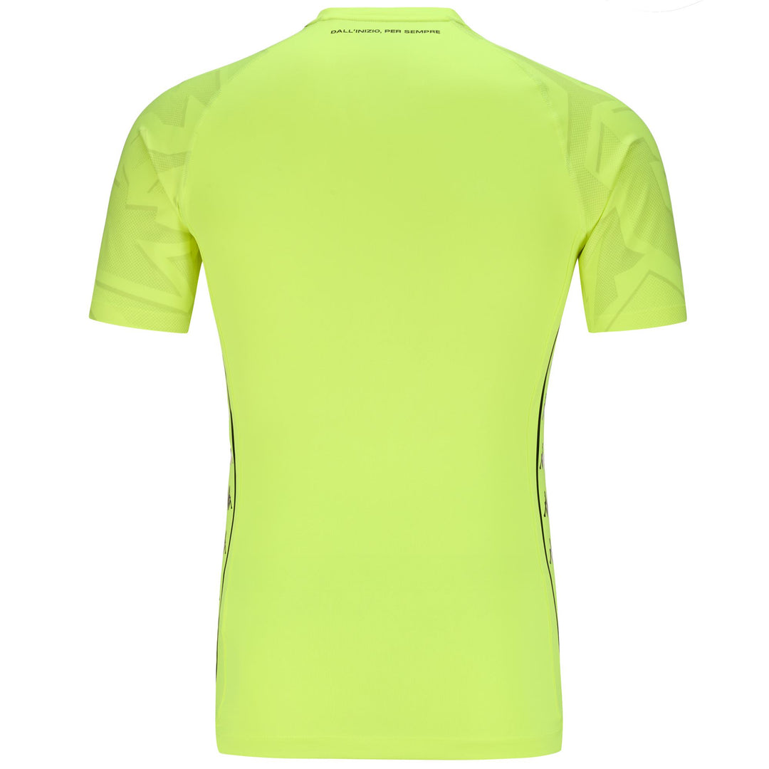 Active Jerseys Man KOMBAT GK PRO 2025 GENOA Shirt NEON YELLOW Dressed Side (jpg Rgb)		