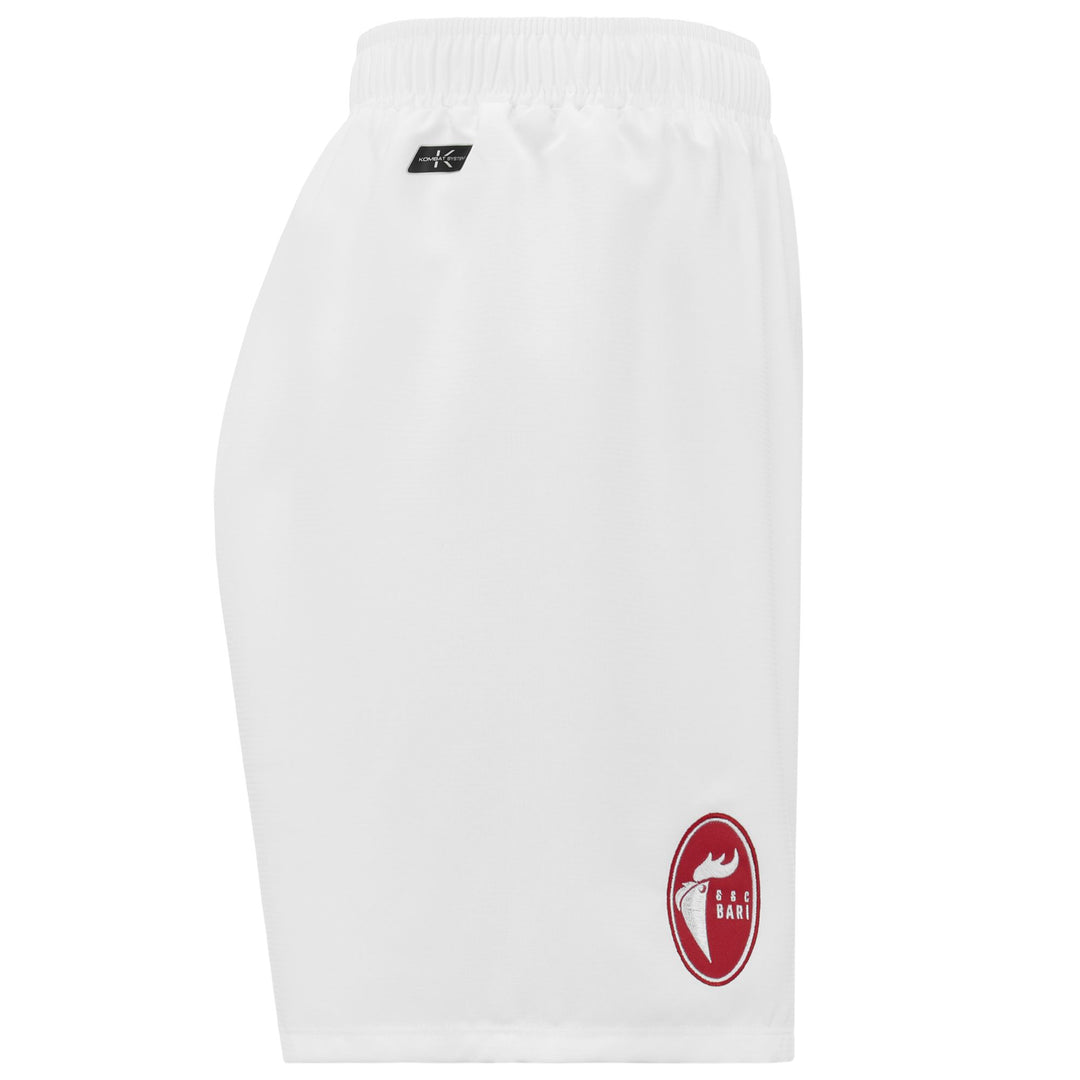 Shorts Man KOMBAT RYDER SSC BARI Sport Shorts WHITE Dressed Front (jpg Rgb)	