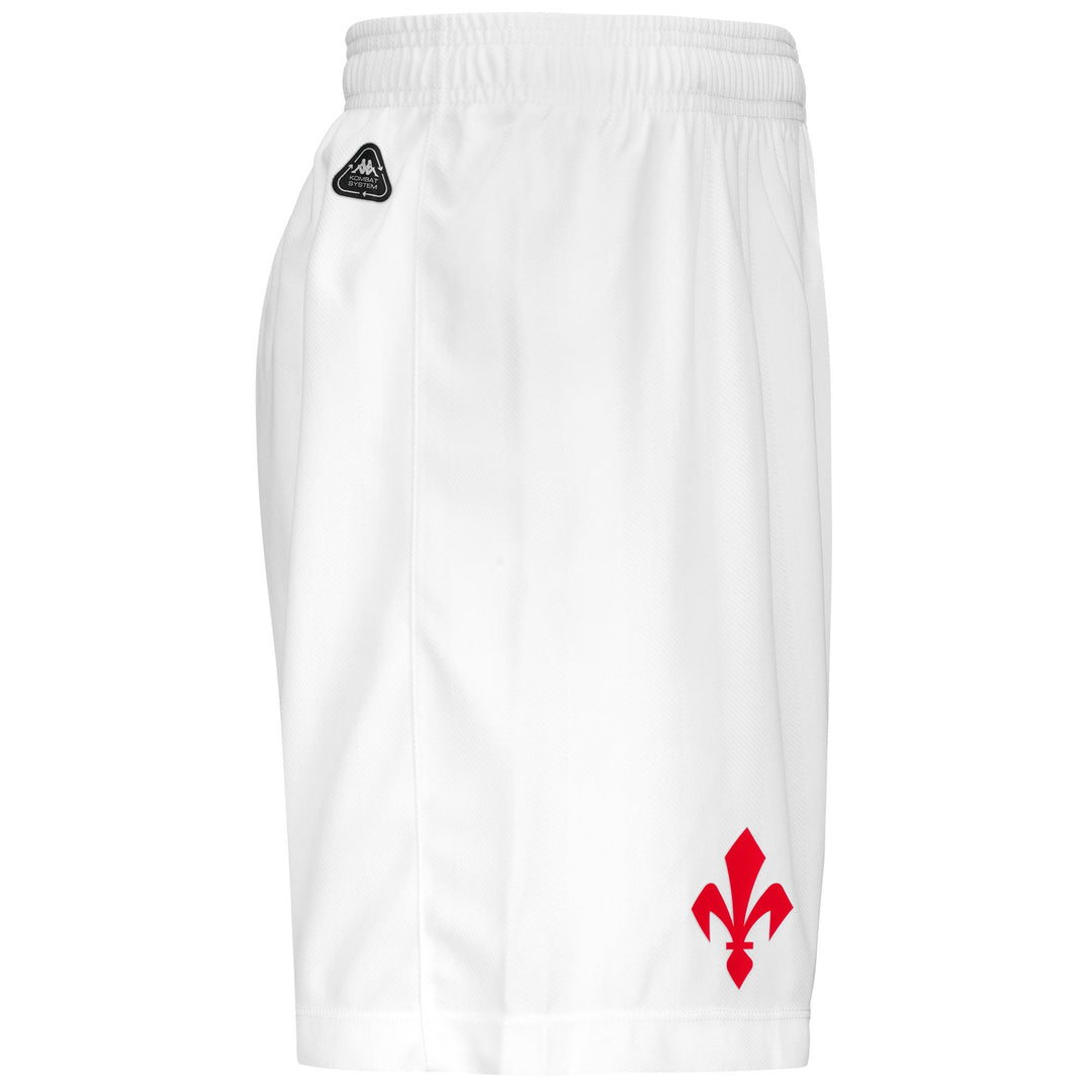 Shorts Man KOMBAT RYDER FIORENTINA Sport Shorts WHITE Dressed Front (jpg Rgb)	