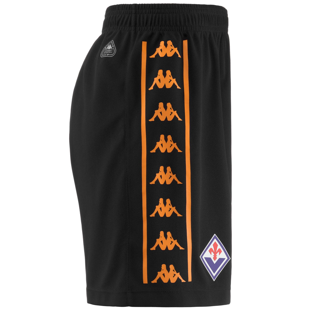 Shorts Man KOMBAT RYDER FIORENTINA Sport Shorts BLACK Dressed Front (jpg Rgb)	