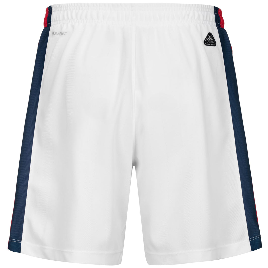 Shorts Man KOMBAT RYDER GENOA Sport Shorts WHITE-RED-BLUE DK Dressed Side (jpg Rgb)		