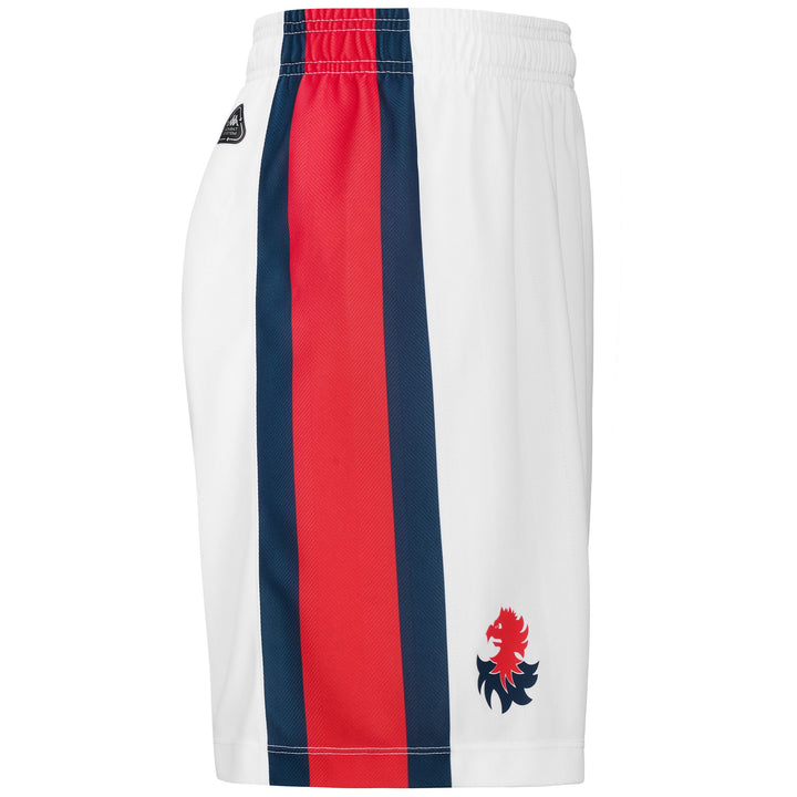 Shorts Man KOMBAT RYDER GENOA Sport Shorts WHITE-RED-BLUE DK Dressed Front (jpg Rgb)	