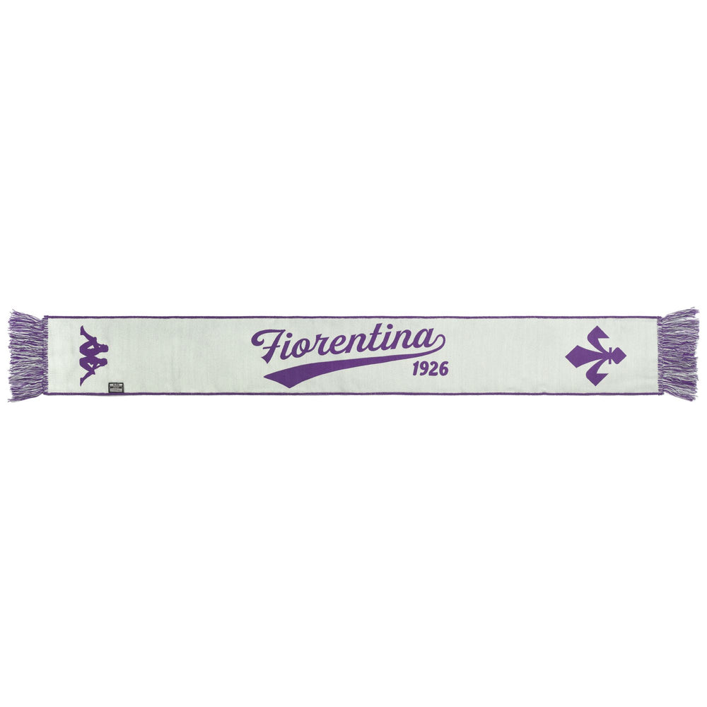 Scarves Unisex SUPPORTER ACARF FIORENTINA SCARF GREEN WATER-VIOLET INDIGO Dressed Front (jpg Rgb)	