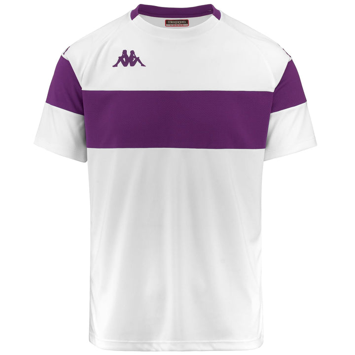 Active Jerseys Man KAPPA4FOOTBALL DARETO Shirt WHITE-VIOLET INDIGO Photo (jpg Rgb)			