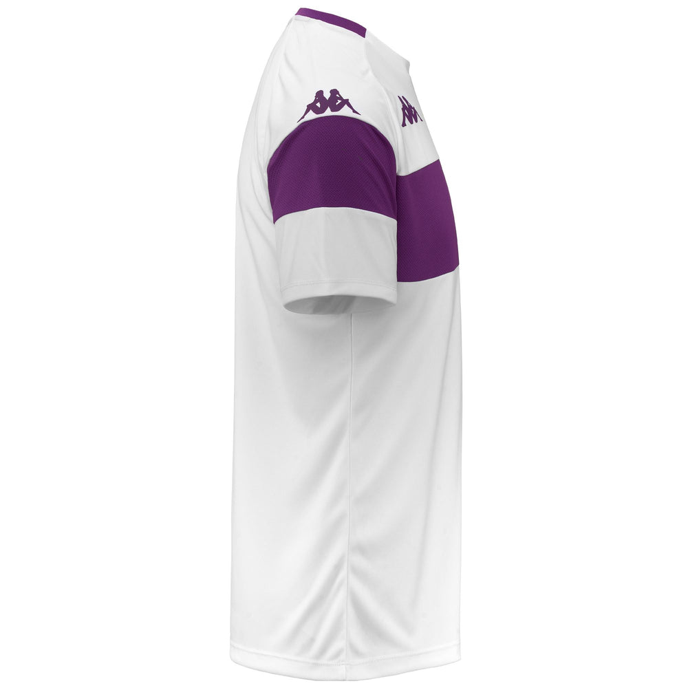 Active Jerseys Man KAPPA4FOOTBALL DARETO Shirt WHITE-VIOLET INDIGO Dressed Front (jpg Rgb)	