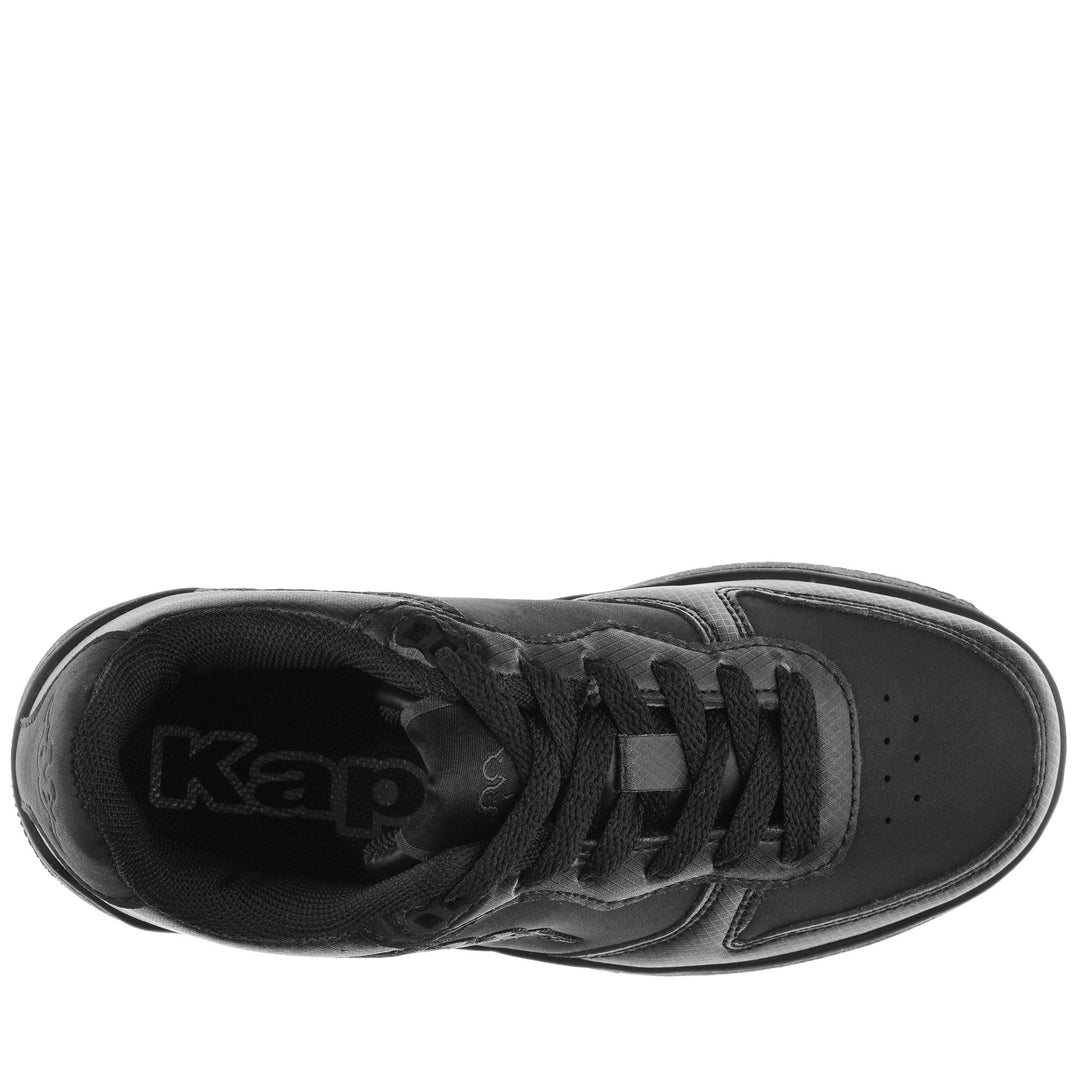 Sneakers Kid unisex LOGO MASERTA KID Low Cut BLACK Dressed Back (jpg Rgb)		