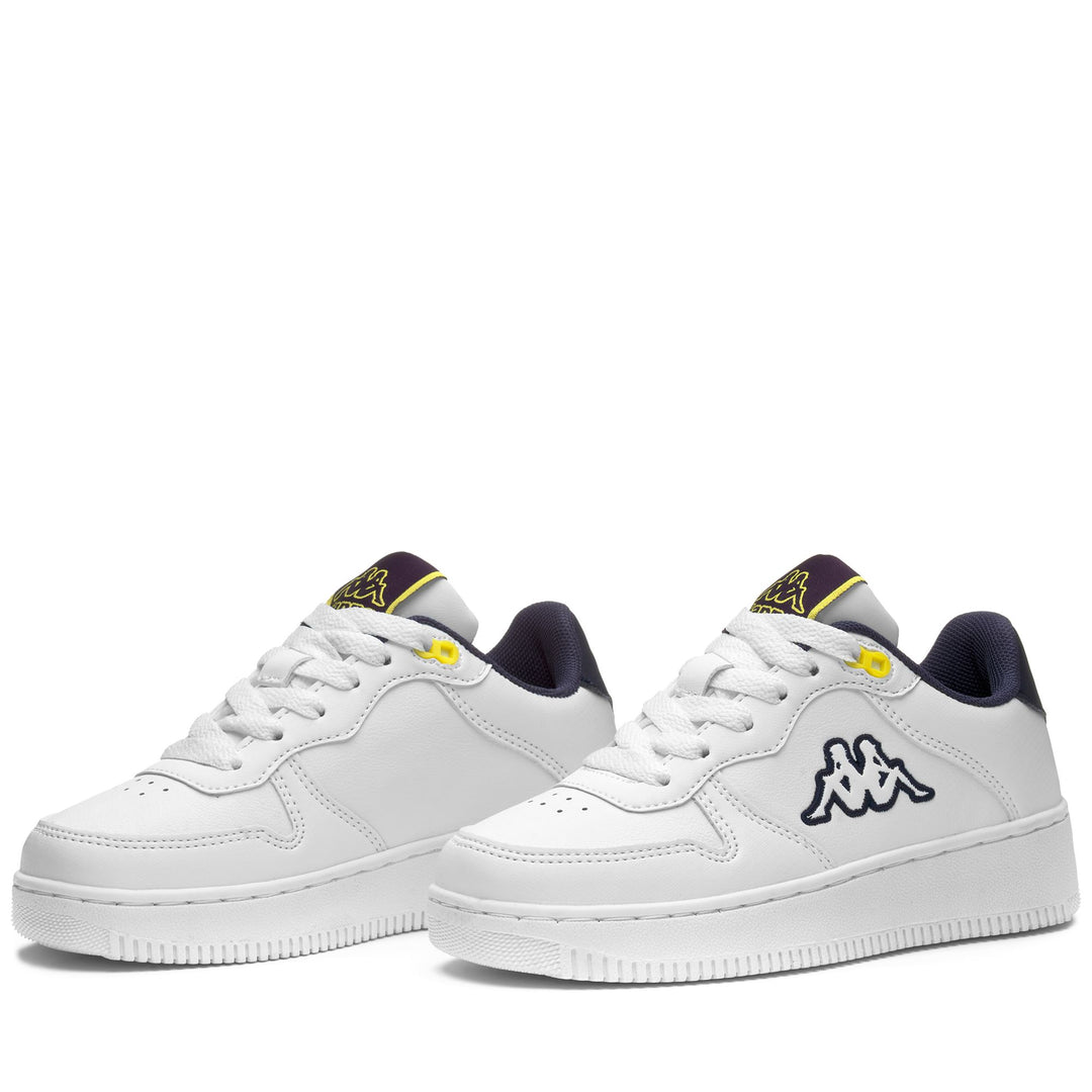 Sneakers Kid unisex LOGO MASERTA KID Low Cut WHITE-BLUE MARINE Detail (jpg Rgb)			