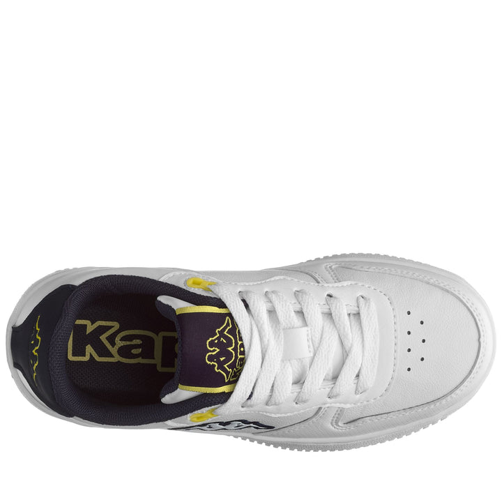 Sneakers Kid unisex LOGO MASERTA KID Low Cut WHITE-BLUE MARINE Dressed Back (jpg Rgb)		