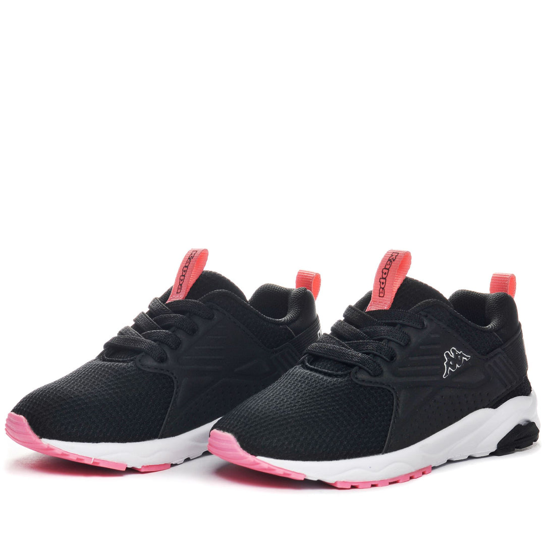 Sneakers Kid unisex LOGO SANPUERTO EL INF Low Cut BLACK-PINK Detail (jpg Rgb)			