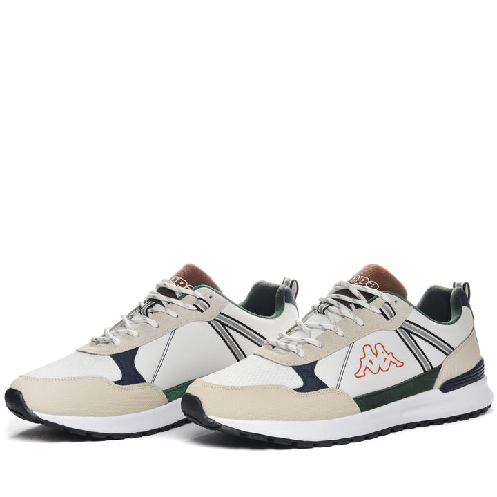 Sneakers Man LOGO ANTOR Low Cut WHITE-BEIGE GREY-BLUE MARINE Detail (jpg Rgb)			