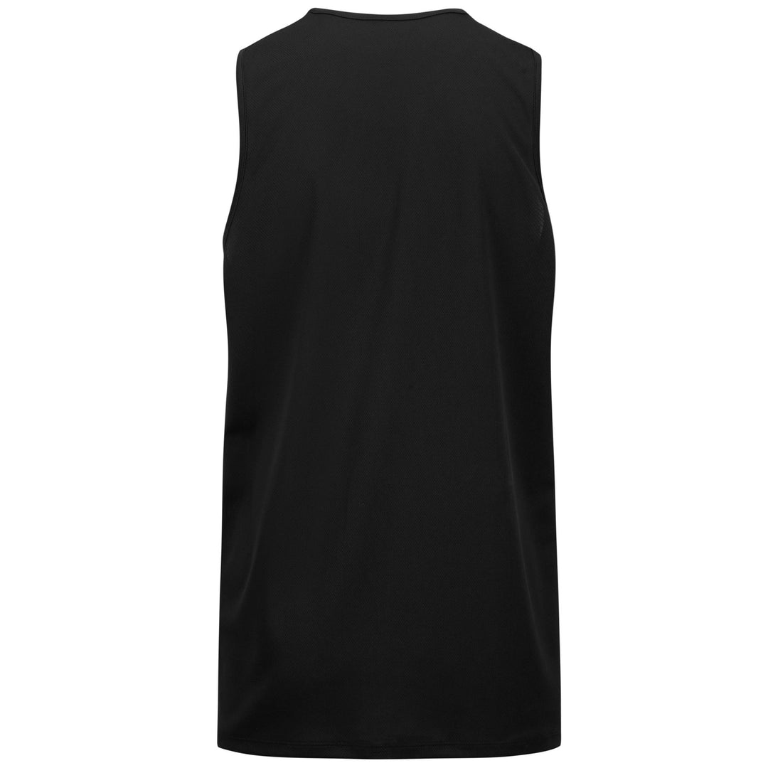 Active Jerseys Man KAPPA4BASKET DANCO Tank BLACK-GOLD Dressed Side (jpg Rgb)		