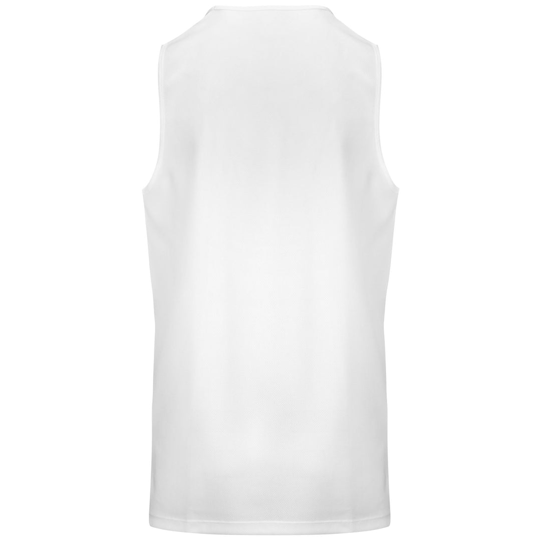 Active Jerseys Man KAPPA4BASKET DANCO Tank WHITE-GOLD Dressed Side (jpg Rgb)		