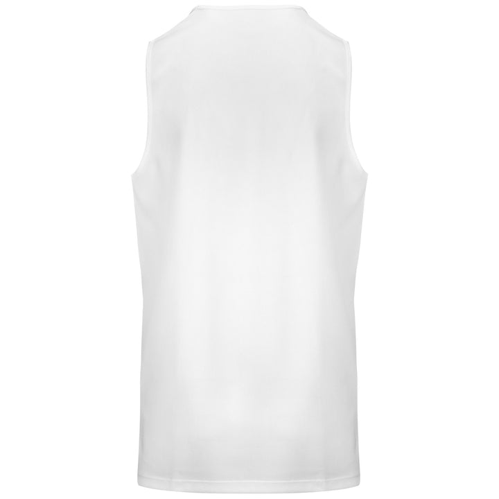 Active Jerseys Man KAPPA4BASKET DANCO Tank WHITE-GOLD Dressed Side (jpg Rgb)		