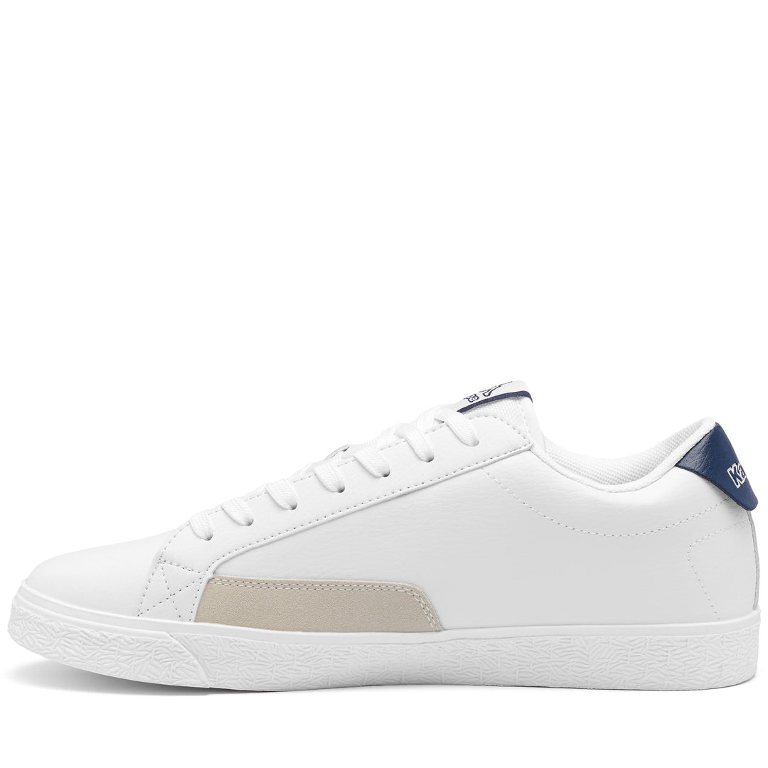 Sneakers Man LOGO ASTRID 3 Low Cut WHITE-BLUE NAVY Dressed Side (jpg Rgb)		