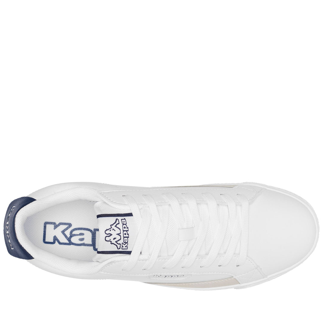 Sneakers Man LOGO ASTRID 3 Low Cut WHITE-BLUE NAVY Dressed Back (jpg Rgb)		