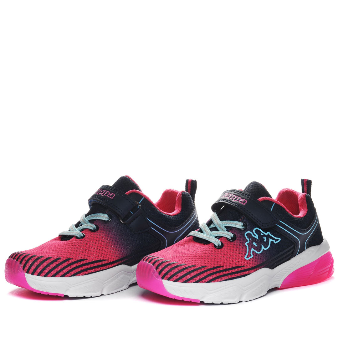 Sneakers Kid unisex LOGO DJUMI EV KID Low Cut BLUE MARINE-PINK FUCSIA Detail (jpg Rgb)			