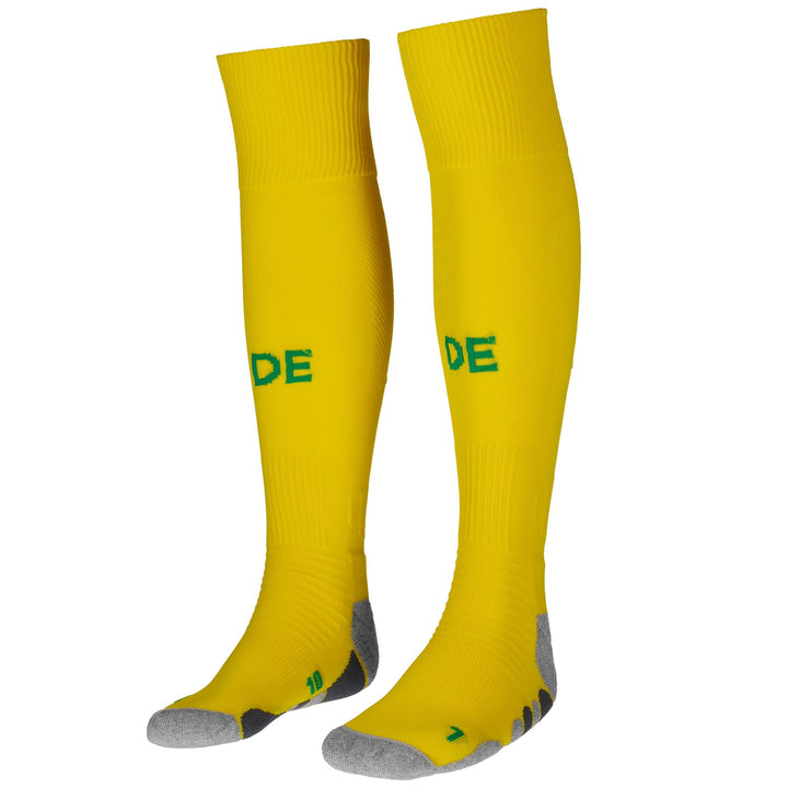 Socks Man KOMBAT SPARK PRO DEPORTIVO 1PACK Knee High Sock YELLOW VIBRANT Dressed Side (jpg Rgb)		