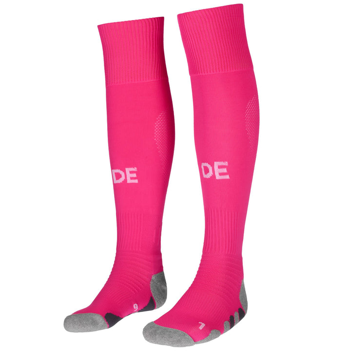 Socks Man KOMBAT SPARK PRO DEPORTIVO 1PACK Knee High Sock NEON FUCHSIA Dressed Side (jpg Rgb)		