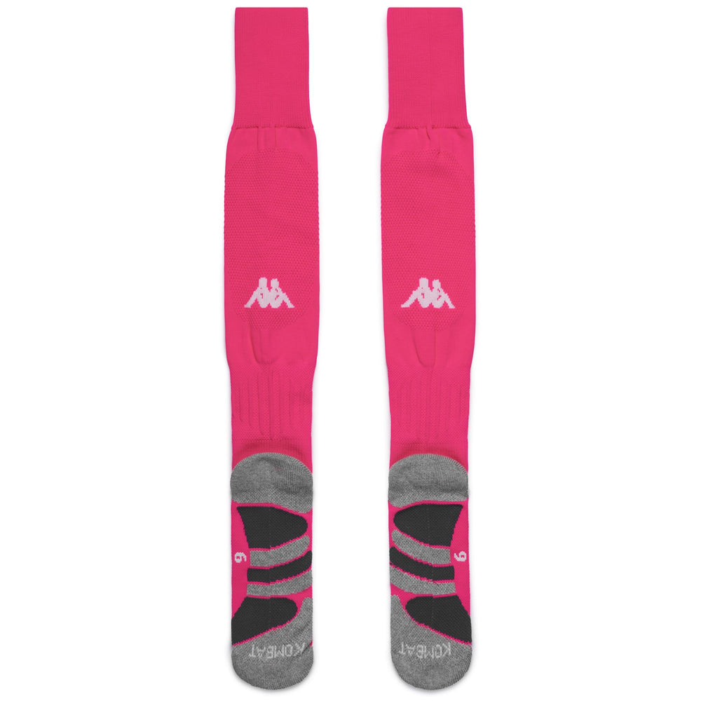 Socks Man KOMBAT SPARK PRO DEPORTIVO 1PACK Knee High Sock NEON FUCHSIA Dressed Front (jpg Rgb)	