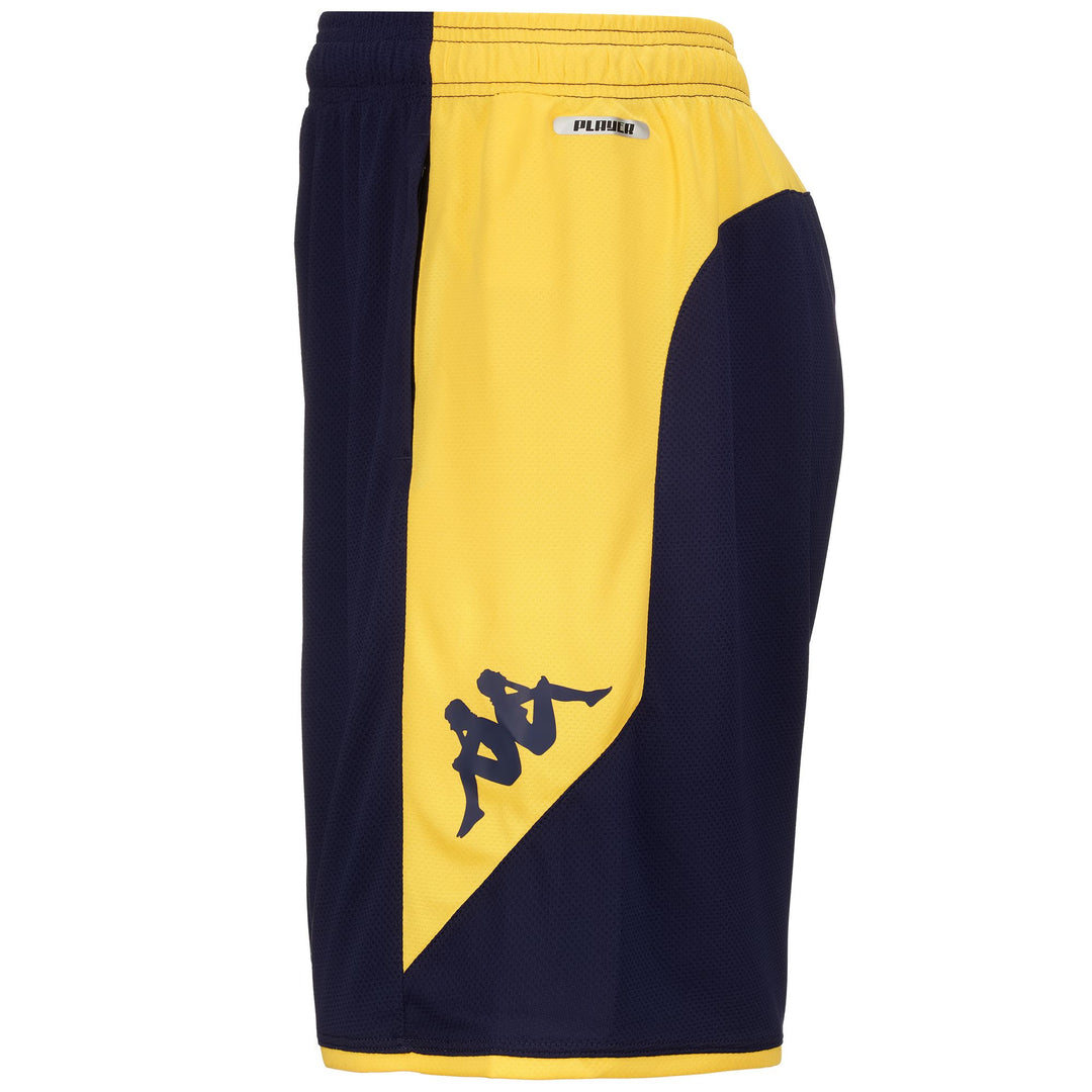 Shorts Man AHORAZIP PRO 7 DEPORTIVO Sport Shorts BLUE MARINE-YELLOW Dressed Back (jpg Rgb)		