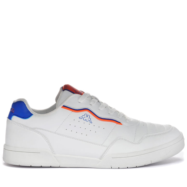 Sneakers Unisex LOGO REENA Low Cut WHITE-BLUE Photo (jpg Rgb)			