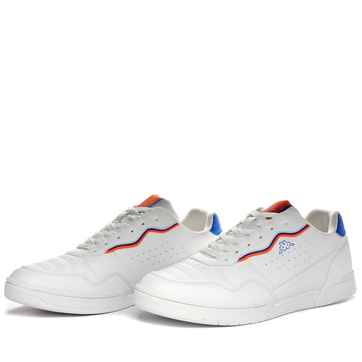 Sneakers Unisex LOGO REENA Low Cut WHITE-BLUE Detail (jpg Rgb)			