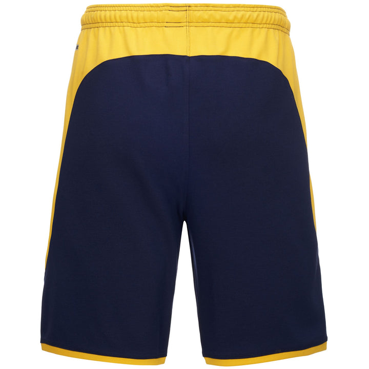 Shorts Man ALOZIP 7 DEPORTIVO Sport Shorts BLUE MARINE-YELLOW Dressed Side (jpg Rgb)		