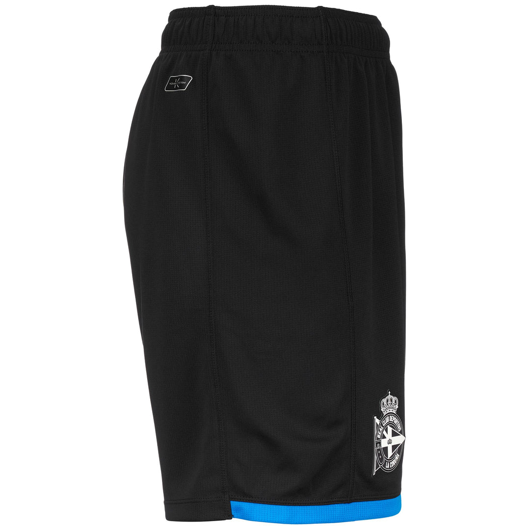 Shorts Man KOMBAT RYDER DEPORTIVO Sport Shorts BLACK-BLUE ROYAL Dressed Front (jpg Rgb)	