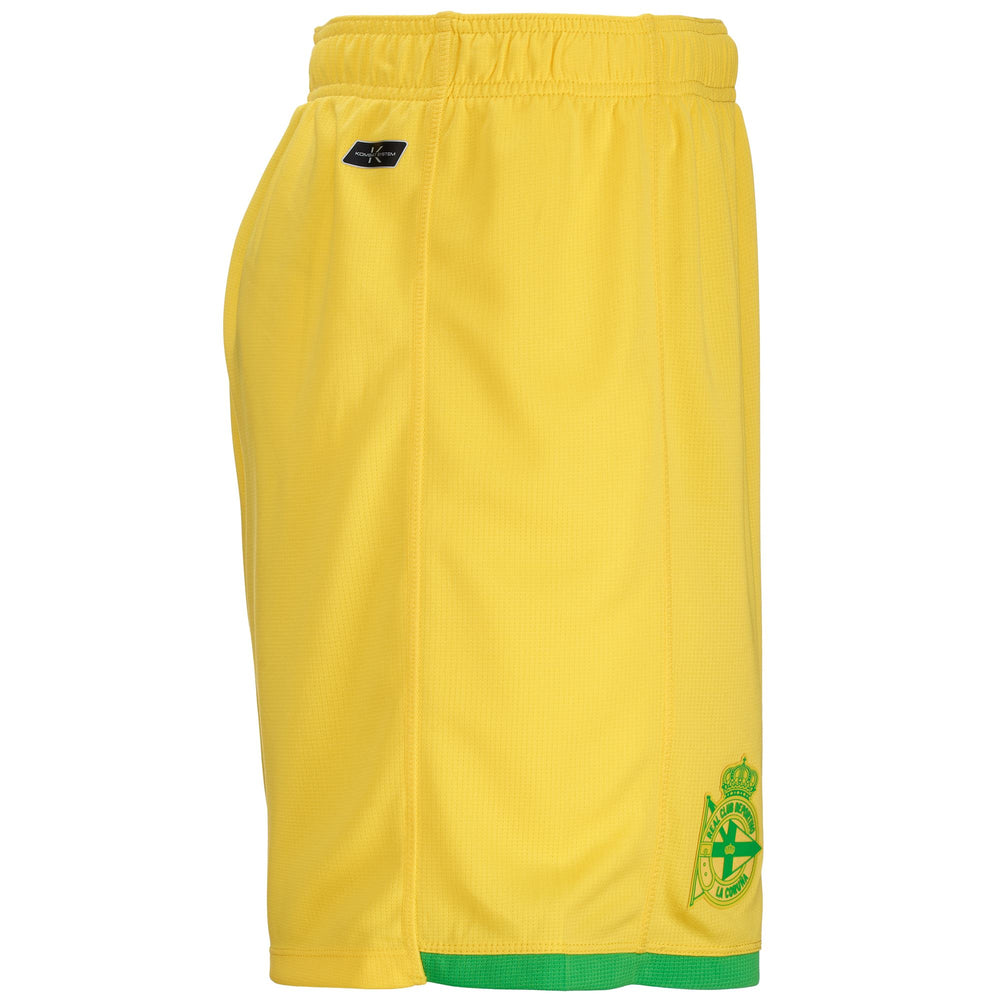 Shorts Man KOMBAT RYDER DEPORTIVO Sport Shorts YELLOW-GREEN Dressed Front (jpg Rgb)	