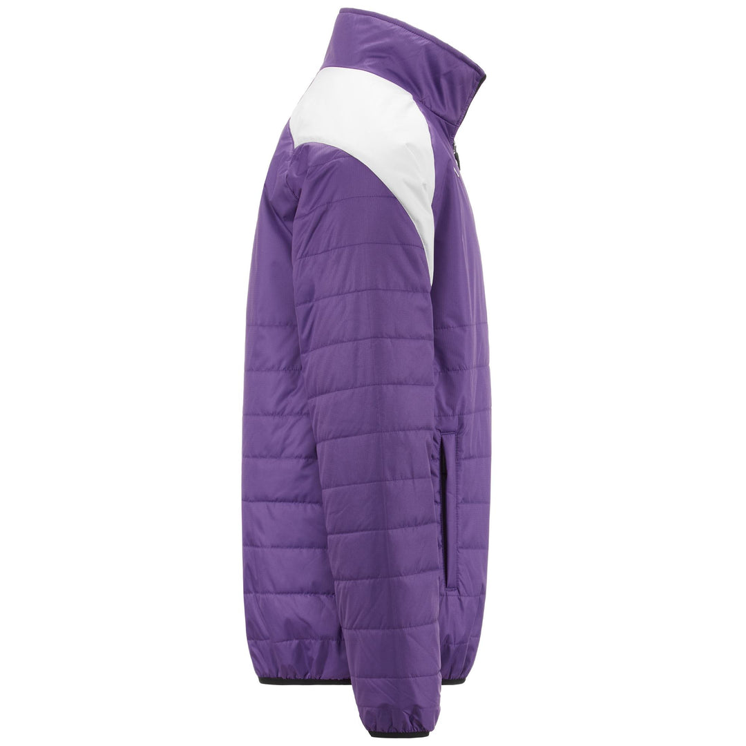 Jackets Man ARSECO 7 VALLADOLID Mid BRIGHT VIOLET - WHITE Dressed Front (jpg Rgb)	