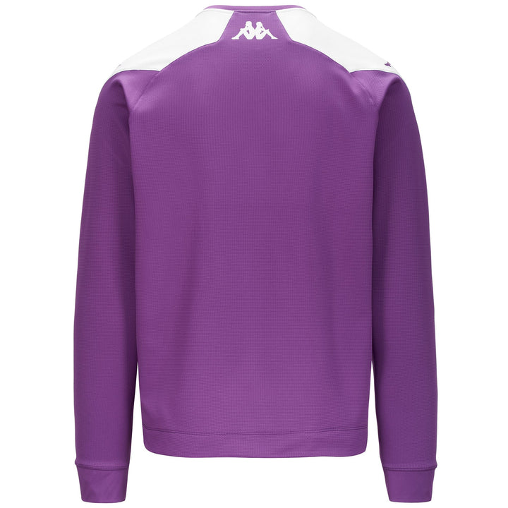 Fleece Man ALDREN PRO 7 VALLADOLID Jumper BRIGHT VIOLET - WHITE Dressed Side (jpg Rgb)		