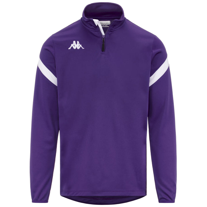 Fleece Man KAPPA4FOOTBALL DOLVOLE Jumper VIOLET INDIGO-WHITE Photo (jpg Rgb)			