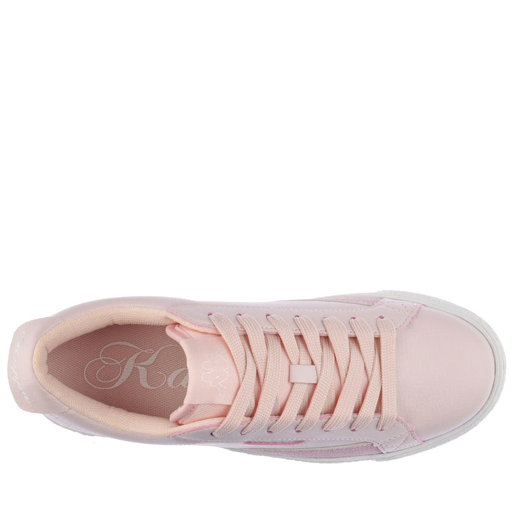 Sneakers Woman LOGO ASTRIDW Low Cut PINK LT-WHITE Dressed Back (jpg Rgb)		