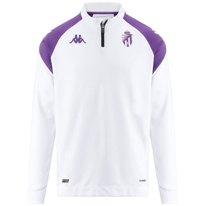 Fleece Man ABLAS PRO 7 VALLADOLID Jumper WHITE - BRIGHT VIOLET Photo (jpg Rgb)			