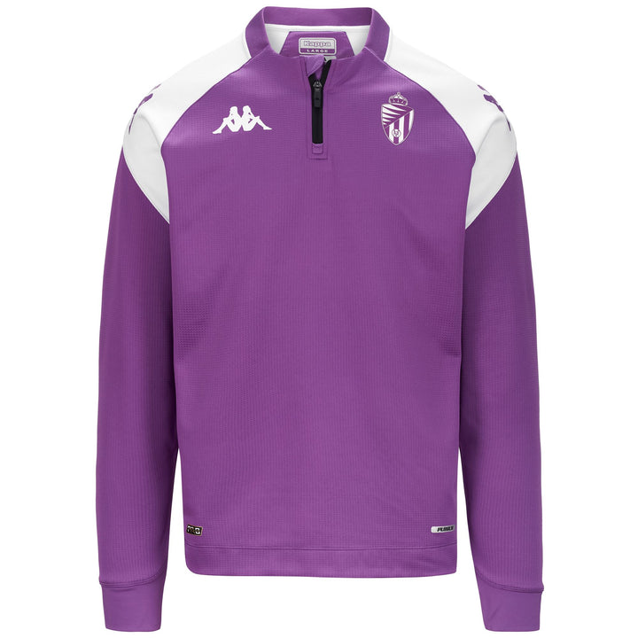 Fleece Man ABLAS PRO 7 VALLADOLID Jumper BRIGHT VIOLET - WHITE Photo (jpg Rgb)			