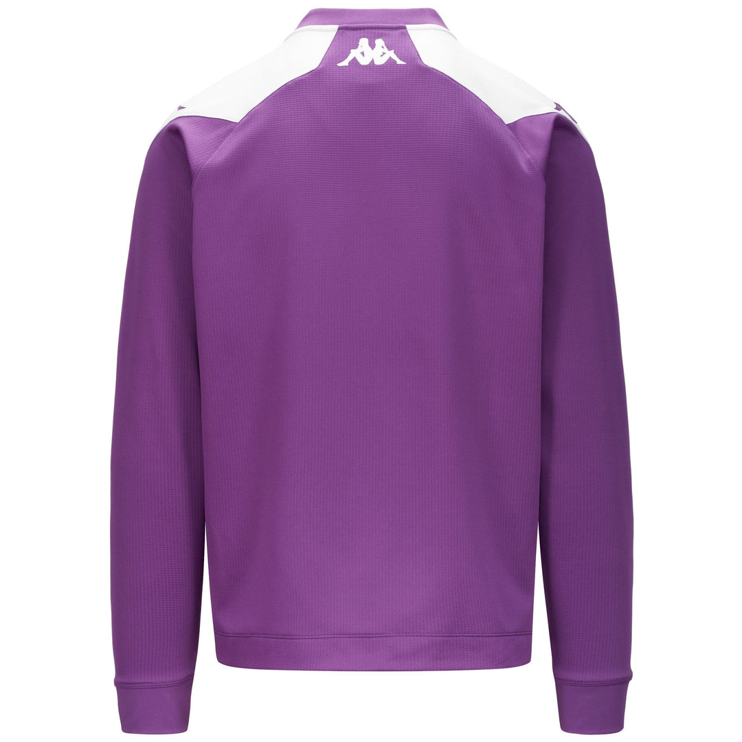 Fleece Man ABLAS PRO 7 VALLADOLID Jumper BRIGHT VIOLET - WHITE Dressed Side (jpg Rgb)		