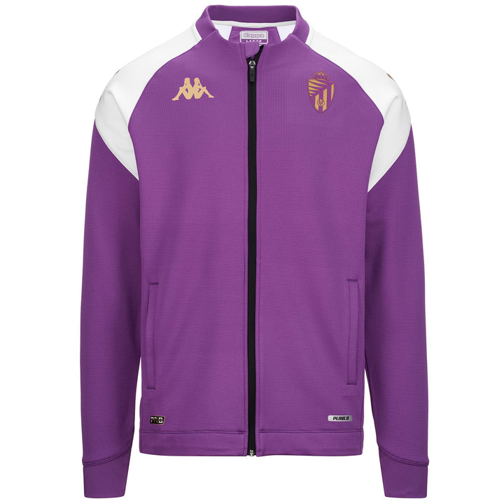 Fleece Man ARUN PRO 7 VALLADOLID Jacket BRIGHT VIOLET - WHITE Photo (jpg Rgb)			