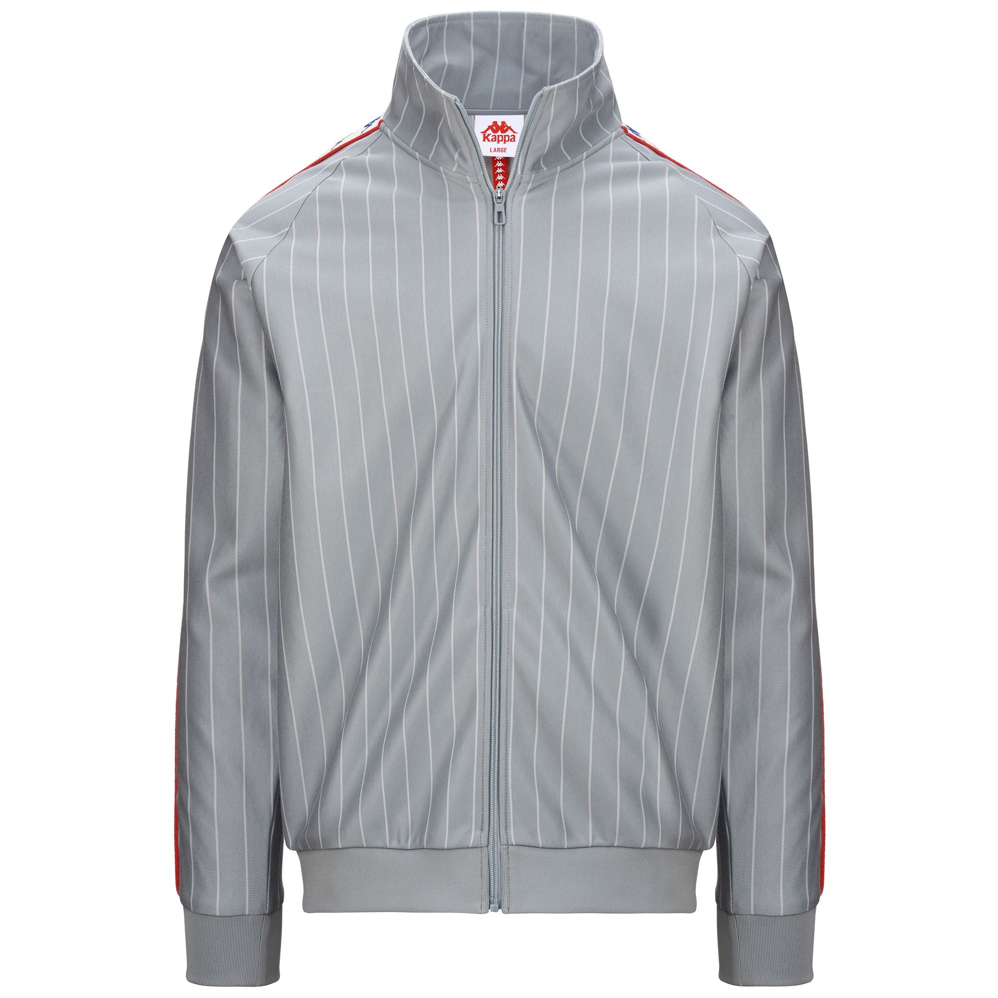 222 BANDA LAURO Fleece Jacket Man GREY WHITE ANTIQUE RED