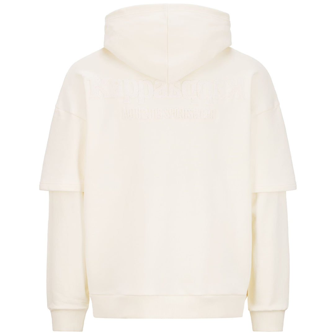 Fleece Man AUTHENTIC PREMIUM PIZOR Jumper WHITE WHISPER - PINK EGGNOG Dressed Side (jpg Rgb)		