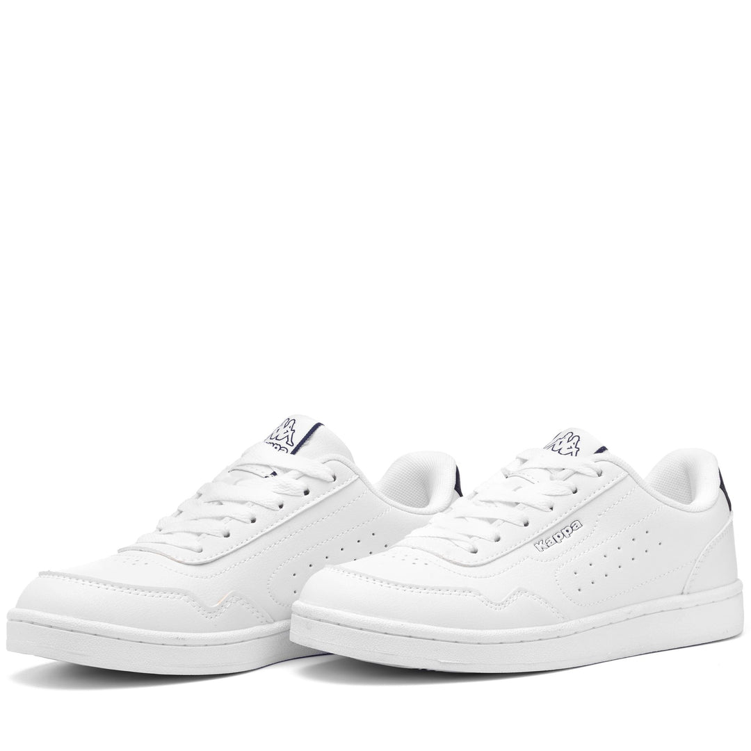 Sneakers Unisex LOGO GARRET Low Cut WHITE-BLUE MARINE Detail (jpg Rgb)			