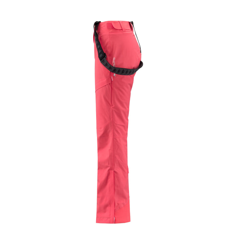 Pants Woman 6CENTO 665C Sport Trousers PINK SHELL - BLACK Dressed Back (jpg Rgb)		